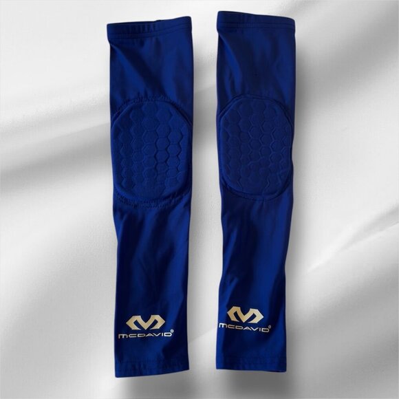 Mcdavid Hex Padded Royal Blue Arm Sleeves | Size Small - Picture 1 of 4